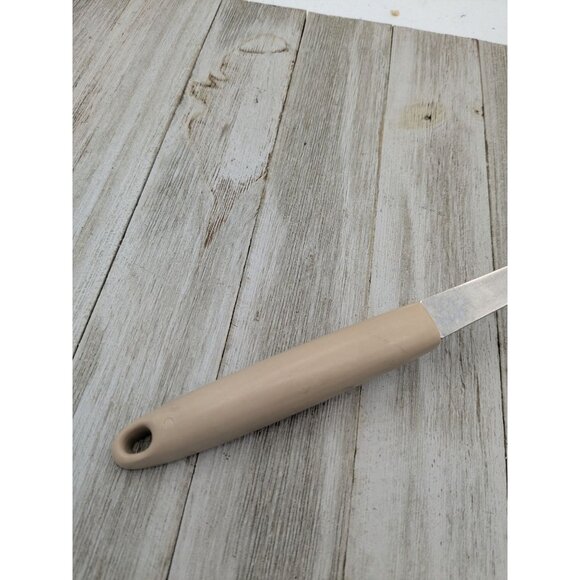 Vintage FLINT Arrowhead Stainless Steel Soup Ladle Spoon 9 1/2" Wheat handle #1 - Picture 5 of 8